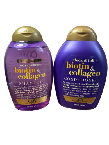 & Volume Biotin & Collagen Shampoo & Conditioner 13 Oz