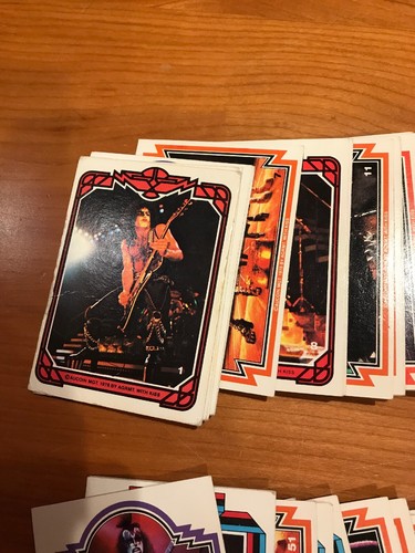 1978 Kiss Cards Series 1  Complete Set Cards 1-66 Worn, But Cheap. See Photos. 1