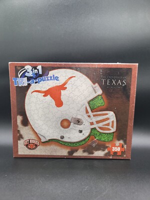 University Of Texas 3in1 TRI-a-puzzle 350 Pieces Late For The Sky Official NEW