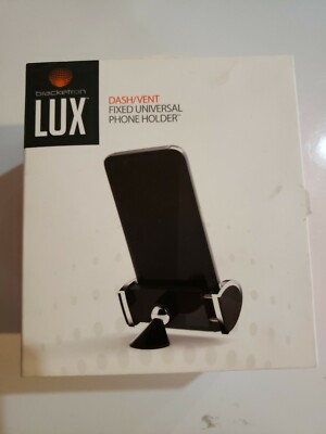 Bracketron, LUX, Dash/Vent, Fixed Universal Phone holder (Black and Silver)