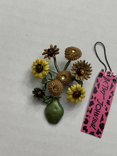 A VASE OF FLOWERS BROOCH-BJ10035 | eBay