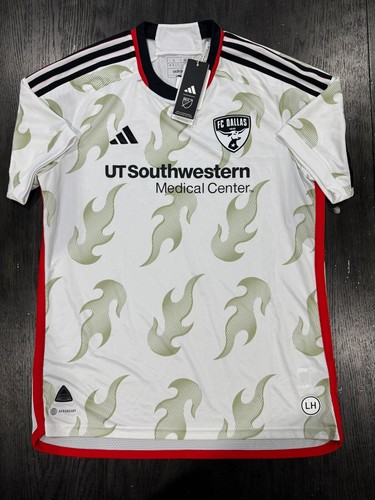 New Men's Adidas FC Dallas Authentic Soccer Away Jersey