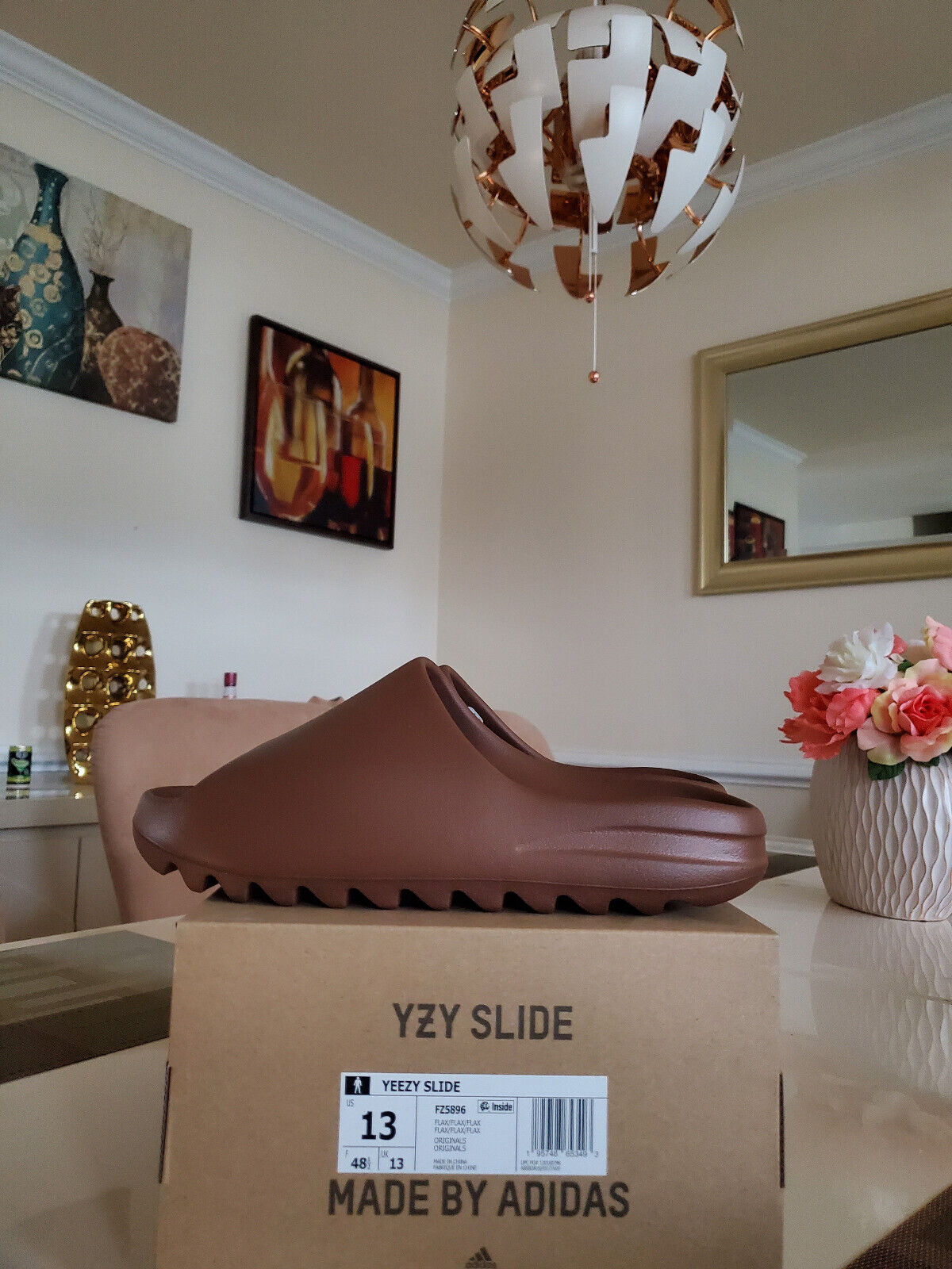 Adidas Yeezy Slide Flax Kanye West FZ5896 Sz 13 | eBay Adidas Yeezy Slide Flax Kanye West FZ5896 Sz 13 | eBay