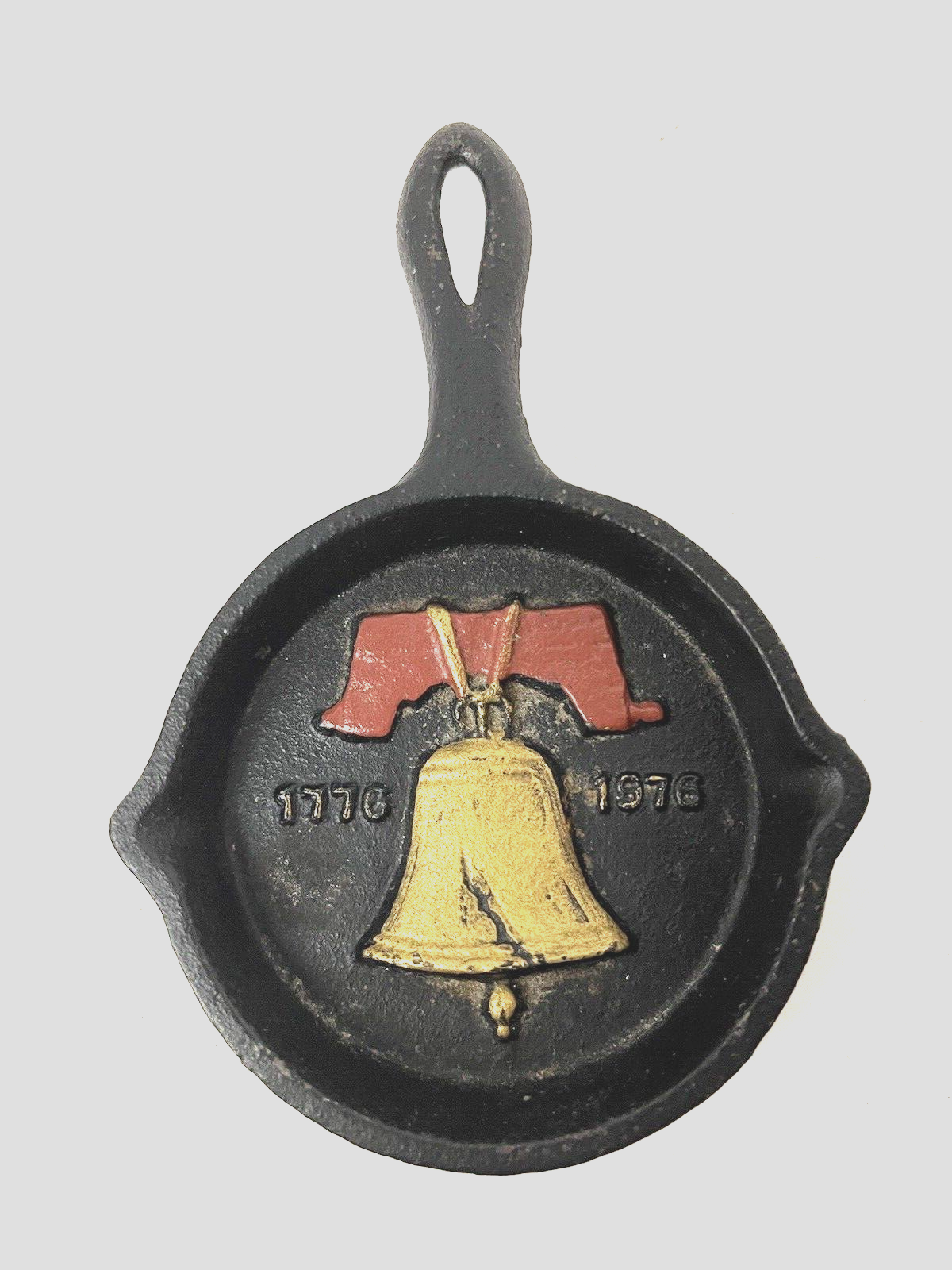 【驚きの値段】 vintage miniature cast iron skillet frying pan 1776- 1976 洋書