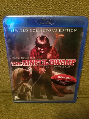 The Sinful Dwarf Blu-ray, one of 3,000 version! Brand new! Includes Blue Balloon