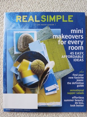 Real Simple Magazine August 2011 Mini Makeovers For Every Room