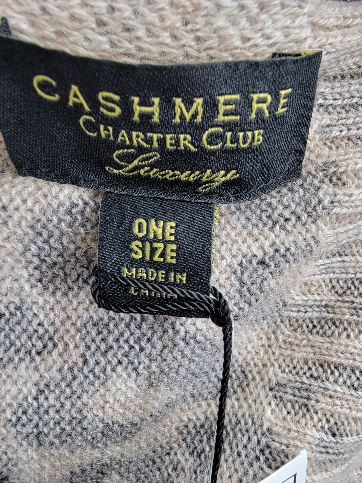 Charter Club Cashmere Leopard Muffler Scarf Women's One Size Black Combo - Picture 13 of 16