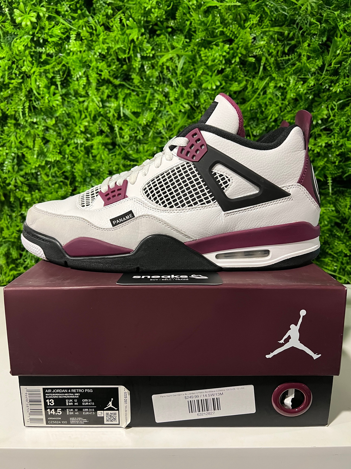 jordan 4 psg neutral grey bordeaux