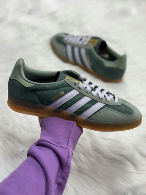 Adidas Gazelle Indoor Mens Sportswear Shoes Green JI0323 NEW