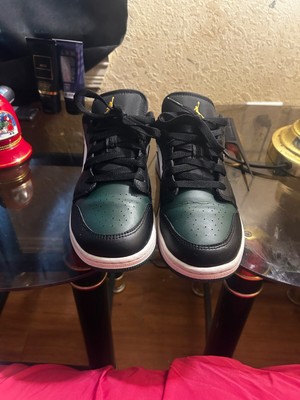air jordan 1 low noble green/pollen-white-black very noble/blanc/noir/pollen  6y