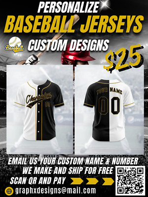 Men Custom  Two Tone Baseball Jersey