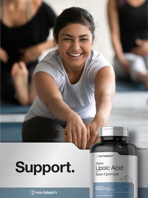 Alpha Lipoic Acid 600mg | 240 Capsules	| with Biotin Optimizer | by Horbaach