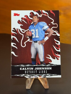 2007 Topps Red Hot Rookies #2 Calvin Johnson - Detroit Lions Football Card