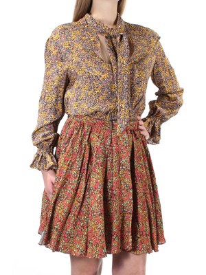 

PHILOSOPHY Женское розовое платье-футляр выше колена с расклешенными рукавами и цветочным принтом Размер, Розовый