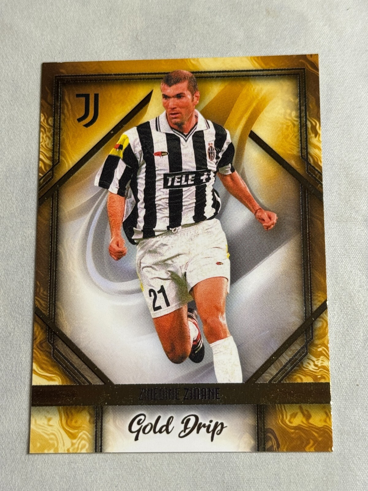 2023-24 Topps Juventus Team Set Gold Drip Zinedine Zidane
