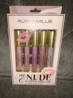 Ruby & Millie The Nude Collection 5 Piece Matte Liquid Lipstick