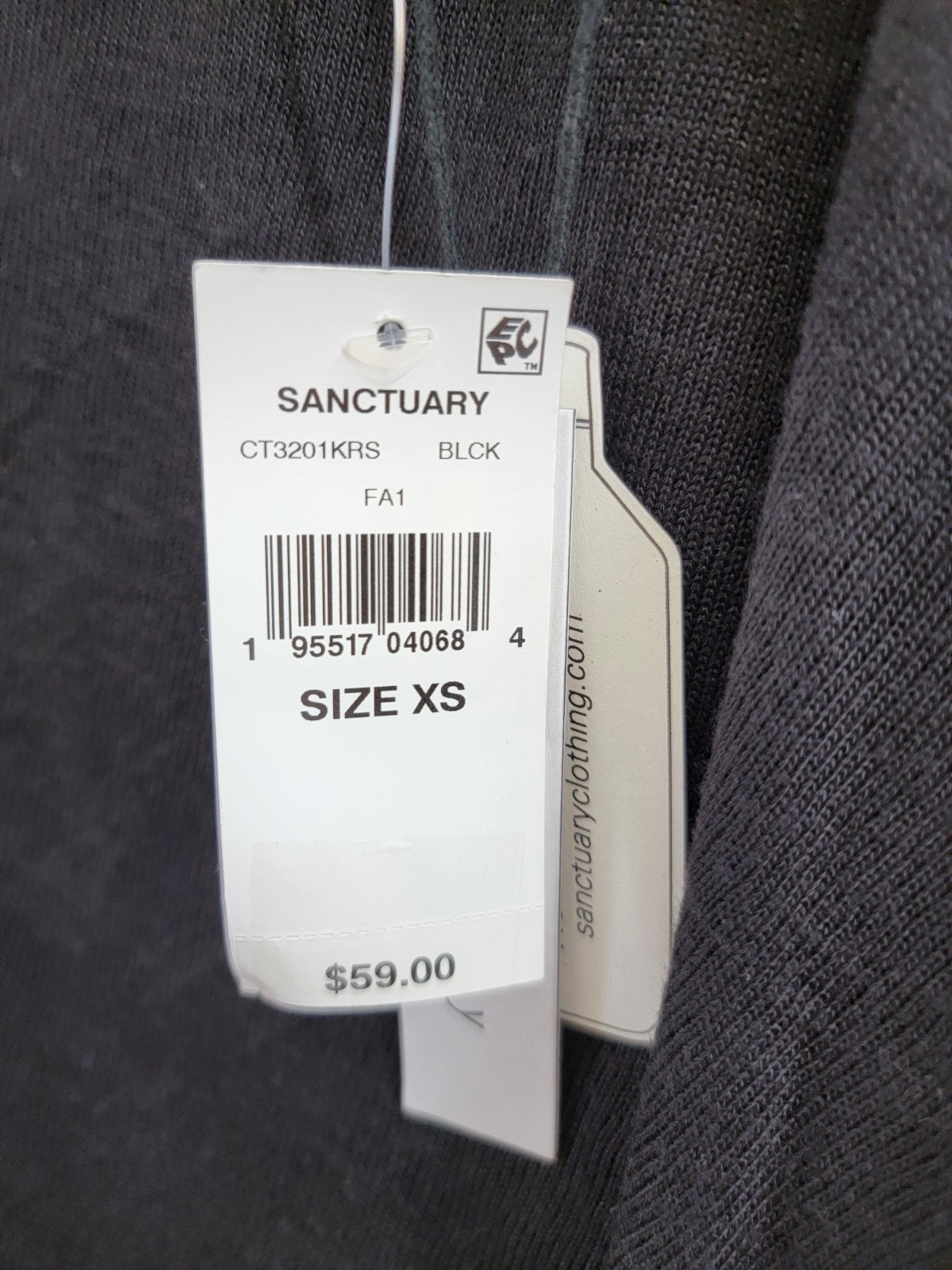 Sanctuary Parttime Lover Tee Women's XS Black Short Sleeves Pullover Style - Picture 14 of 14