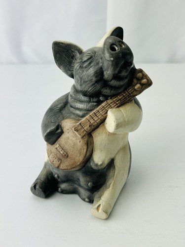小物 Peccolin Vintage 1987 Specialty Molds Ceramic Pik'n Pig 5” Figure