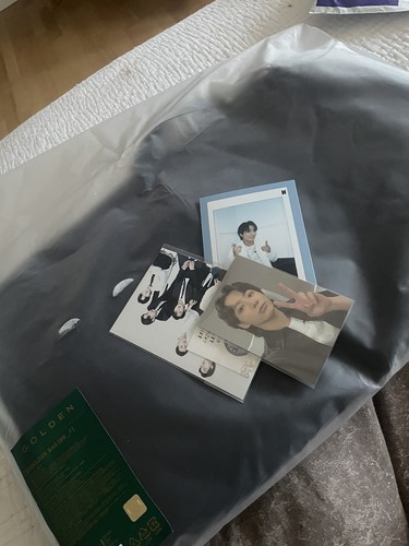 BTS Jungkook Golden Shoulder Bag New Black Weverse Shop No