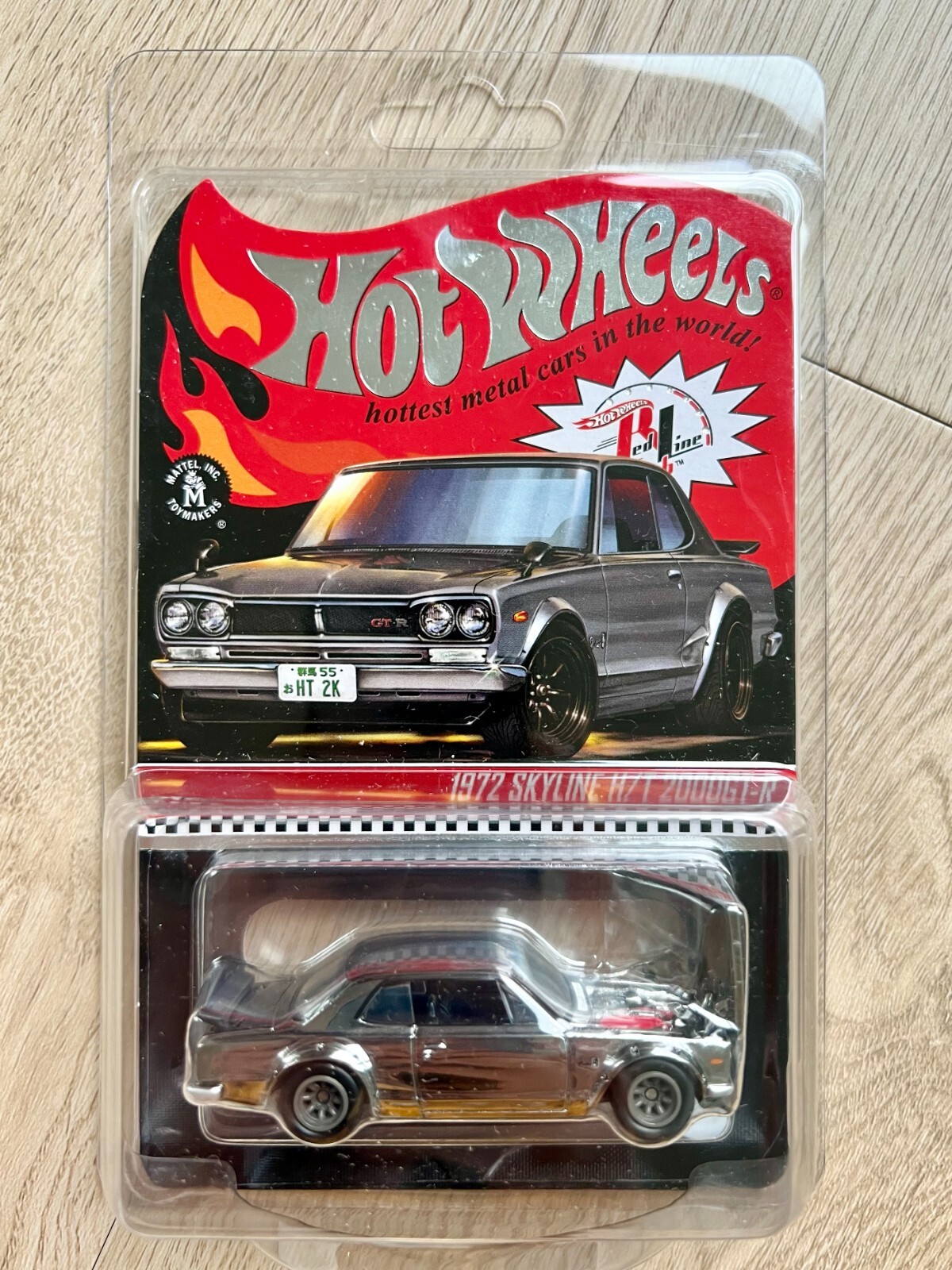Hot Wheels RLC 1972 Skyline H/T 2000GT-R Silver Red Line