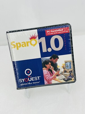 SyQuest SparQ 1.0, Removable Cartridge Zip Drive, 1GB External, PC Format d, NEW