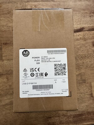 Allen Bradley 25B-D1P4N104 A Powerflex 525 AC Drive 0.5HP