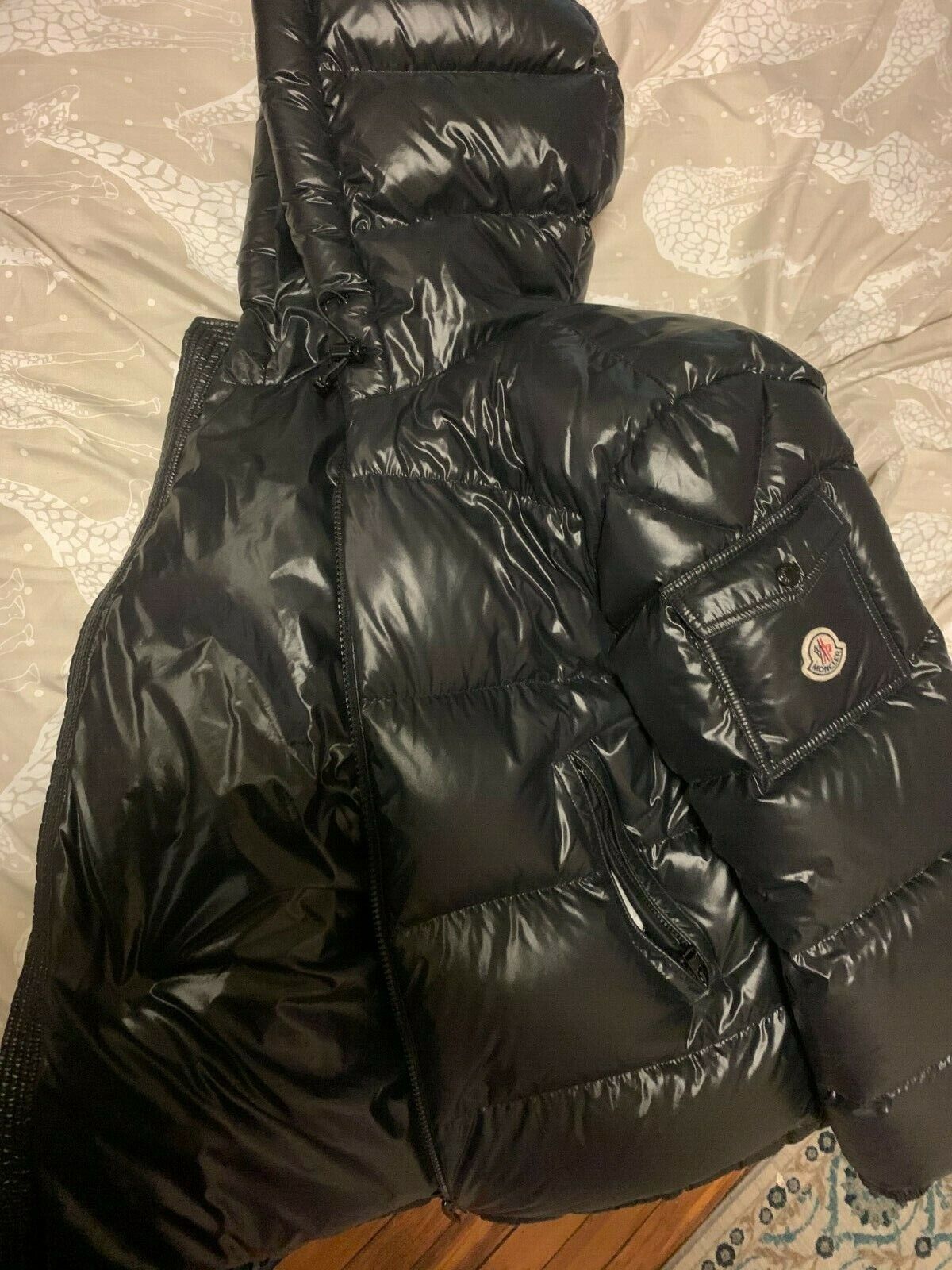 Moncler Men's Maya Lacquered Down Jacket: Size 4: Black | eBay Moncler Men's Maya Lacquered Down Jacket: Size 4: Black | eBay