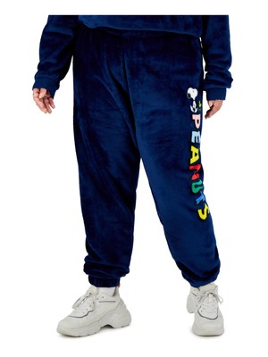 

HYBRID APPAREL Женские синие эластичные манжеты из плюша Joggers Lounge Pants Plus, Синий, P000253JPNT2832