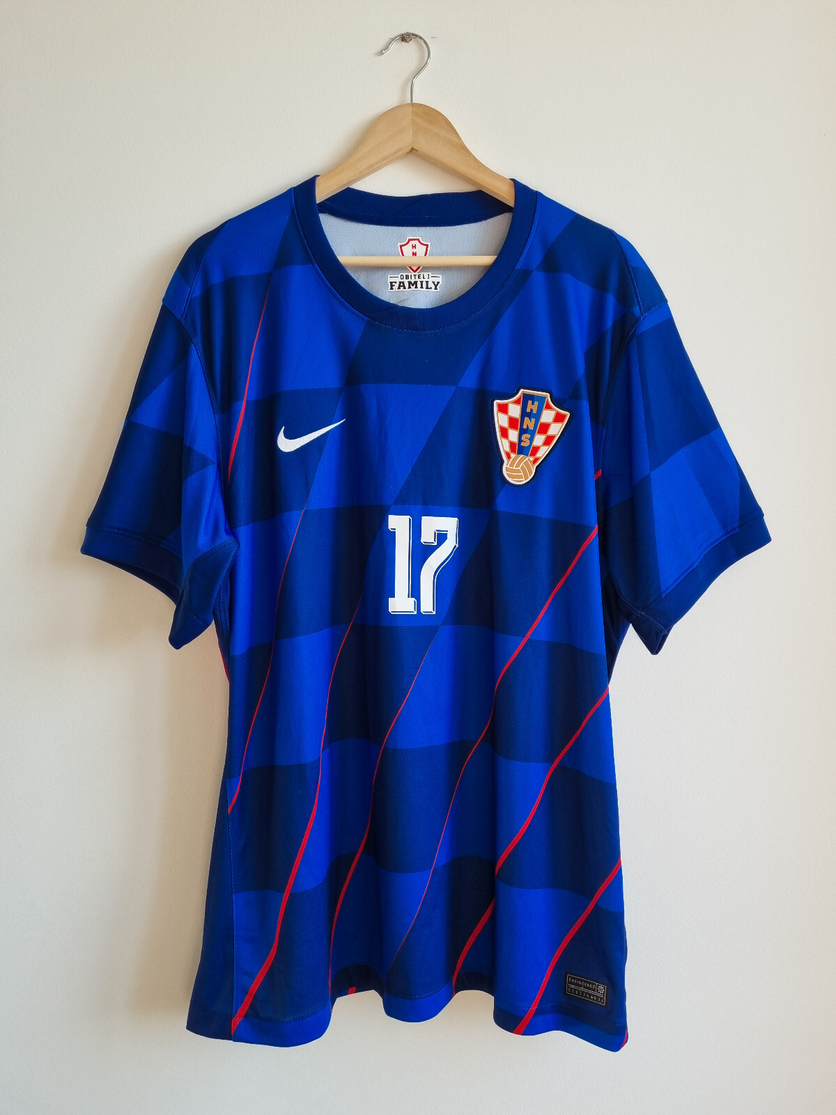 Nike Football Pre-Match T-Shirt Croatia World Cup 2022 Kids