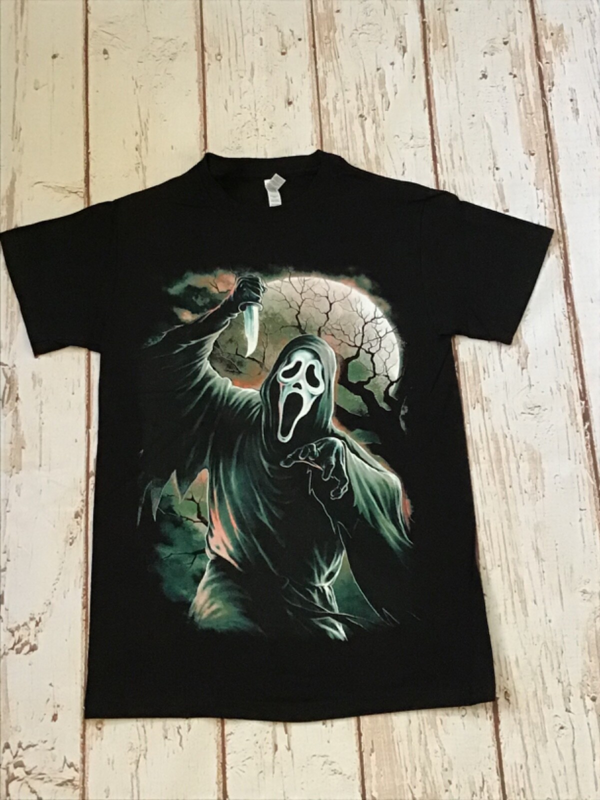 NEW - GHOSTFACE- Scream - VINTAGE LOGO - Movie T-SHIRT NEW - GHOSTFACE- Scream - VINTAGE LOGO - Movie T-SHIRT