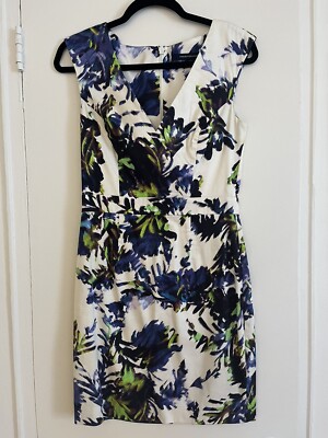 French Connection White Floral Dress Size 4