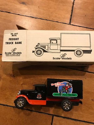 ERTL C&C Motorcycles Freight Truck Die Cast Bank NIB GC-5034 MERRY CHRISTMAS NEW
