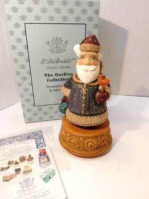G. DeBrekht The Derevo Collection Royal Santa Russian Music Box #51367 Ltd. Ed.