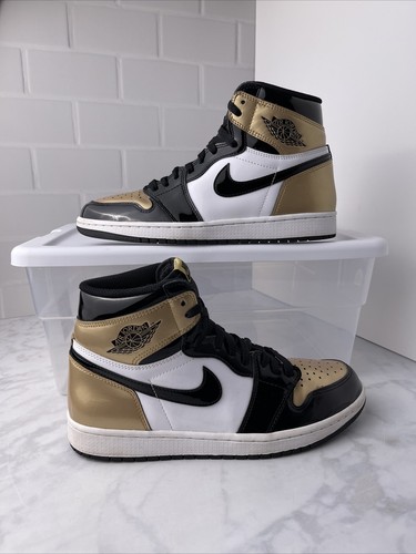 retro 1 gold toe
