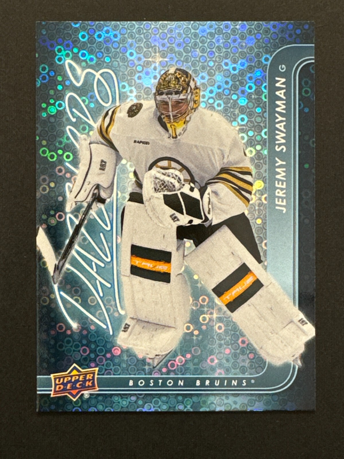 2024-25 UD Series 1 Jeremy Swayman Blue Dazzlers #DZ-19