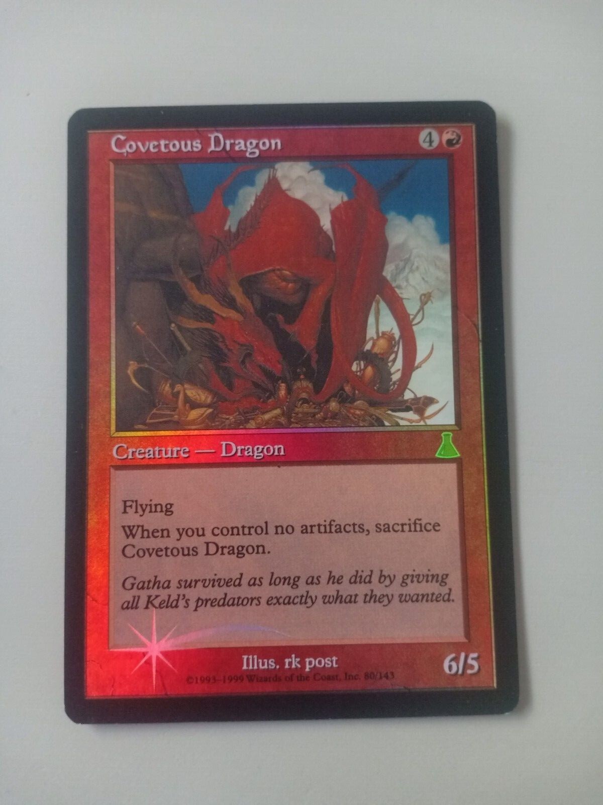 A56 欲深きドラゴン/Covetous Dragon Foil signed A56 欲深きドラゴン/Covetous Dragon Foil signed Covetous