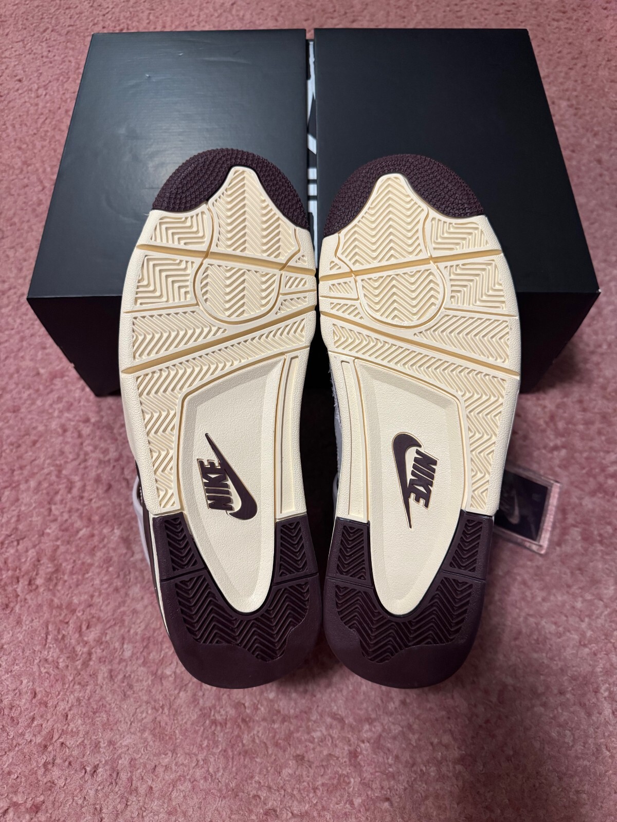 Pre-owned Jordan A Ma Maniere Amm Wmns Nike  Iv 4 Fossil Stone Fz4810-200 - Size 11.5w/10m In Pink