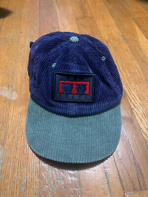 Teddy Fresh Two Teds Hat Corduroy Strapback Adjustable One Size Blue Green