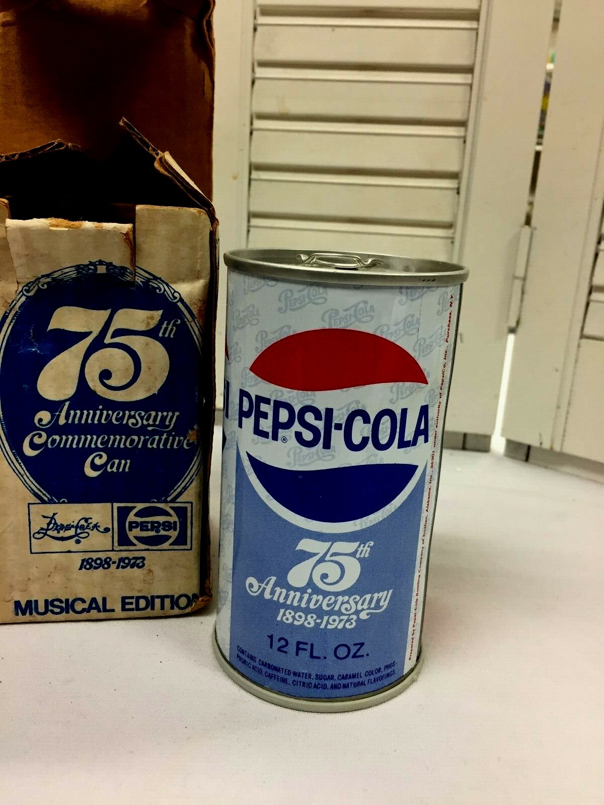 Pepsi 75th Anniversary Commemorative Musical Soda Can | eBay