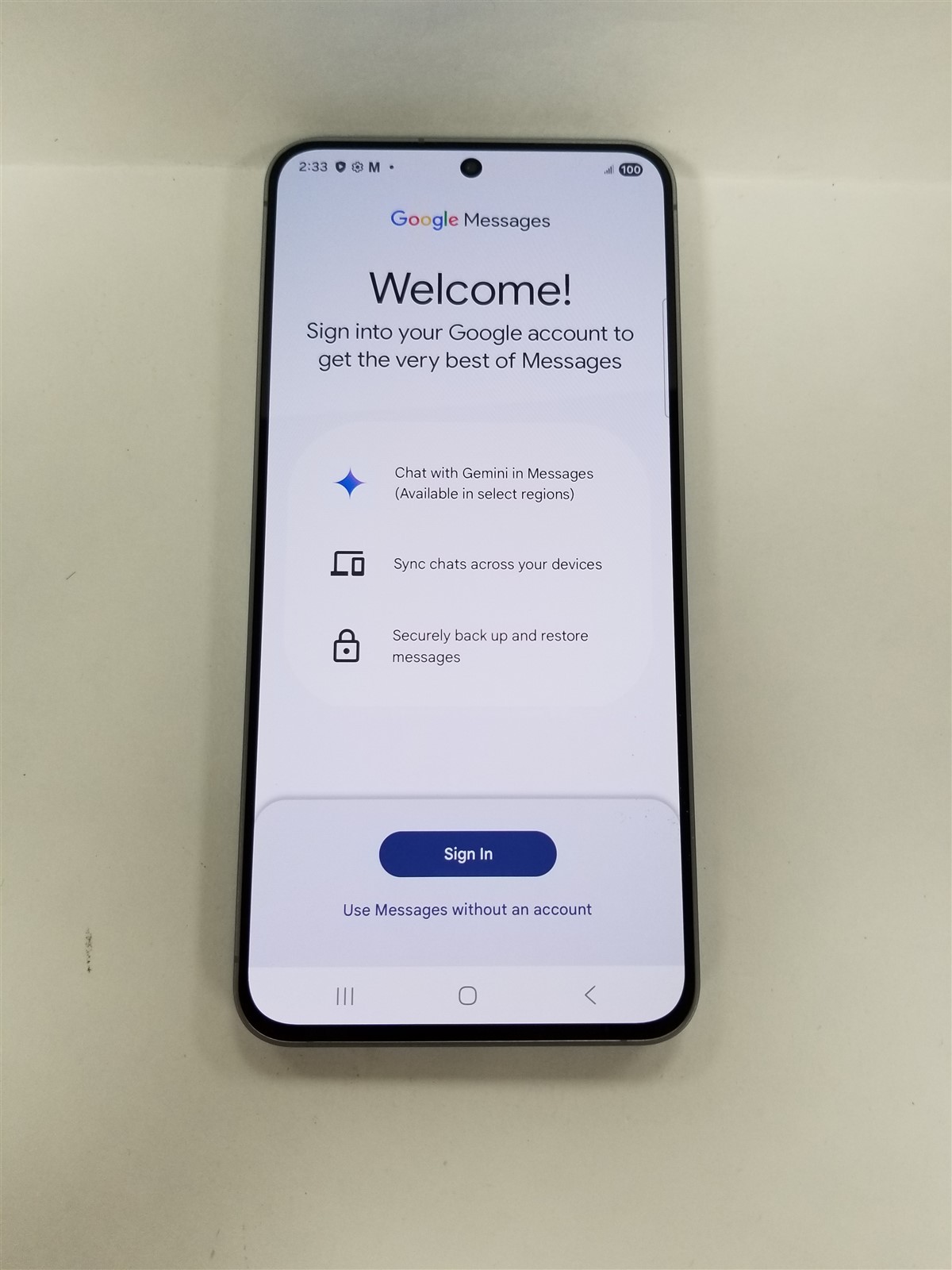 Samsung Galaxy S25+ 128GB Black SM-S936U (Metro) Fully Functional DV7948