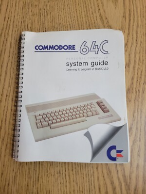 Vintage 1980s Commodore 64C System Guide: Learning to Program in BASIC 2.0