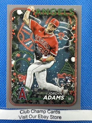 2024 #H31 Jordyn Adams Topps Holiday Baseball Silver Glitter