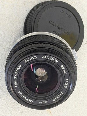 Olympus OM-System Zuiko Auto-W 28mm F2.8 Camera Lens Japan