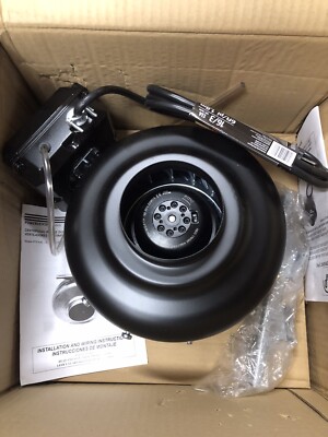 Soler & Palau PV-100XPS Black 142 Cfm Inline Centrifugal Dryer Booster Fan Kit