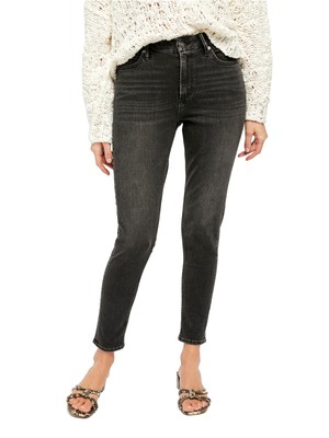 

Женские черные джинсы скинни FREE PEOPLE, Черный, OB1133454