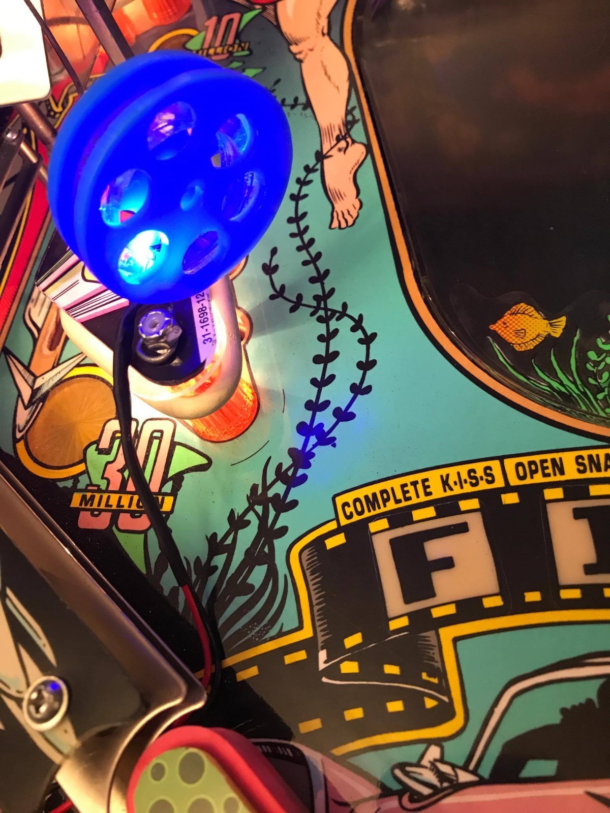 Creature From the Black Lagoon CFTBL Pinball Machine MOVIE REEL LED mod (bally)