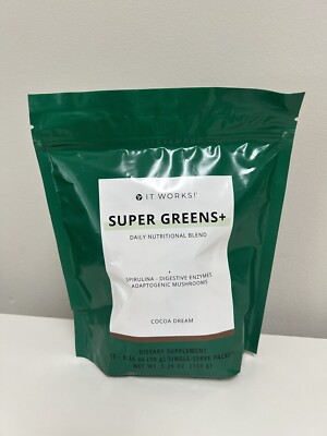 It Works! Super Greens Cocoa Dream On-the-go Daily Nutritional Blend Keto Vegan