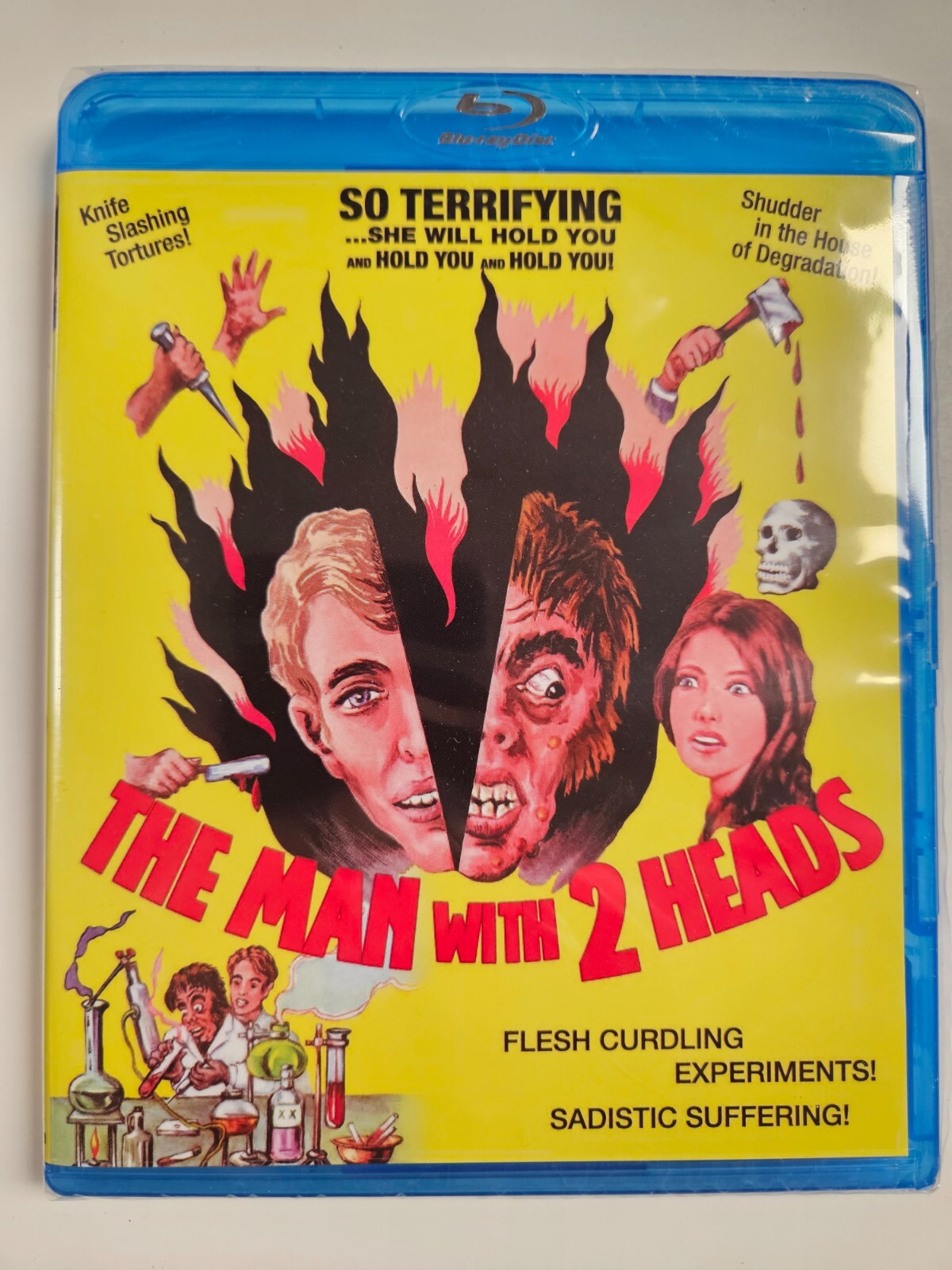 THE MAN WITH 2 HEADS Blu Ray NEW sealed Code Red 1972 two