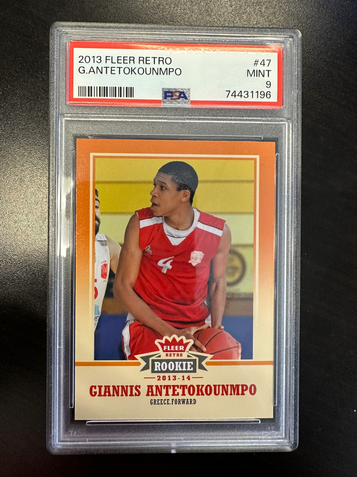 2013 Fleer Retro Giannis Antetokounmpo Rookie RC #47 PSA 9