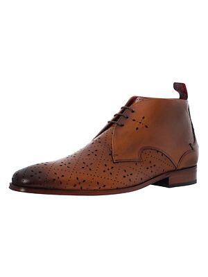 

Мужские кожаные ботинки Jeffery West Chukka Diamond, коричневые, Коричневый, K829